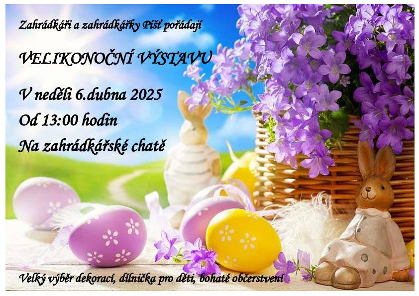Na chatě zahrádkářů proběhla prodejní velikonoční výstava