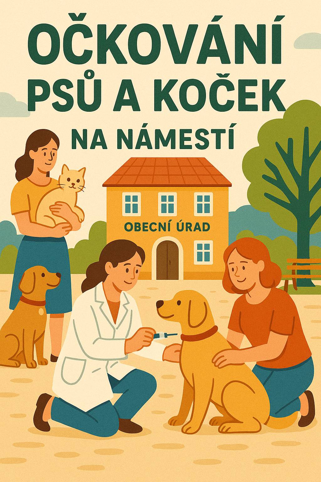 Vážení spoluobčané, informujeme, že hromadného očkování  vztekliny u nás v obci proběhne v úterý 29.4.2025  v 16:05 - 16:30 hodin u obecního úřadu. Čistá vzteklina 200kč, kombinovaná vakcina 400kč, možnost zakoupení tablet na odčervení, obojků proti klíšťatům a blechám pro kočky a psy a antikokcidik pro králíky, čipování.