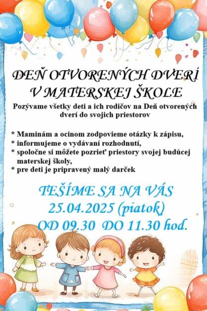 Deň otvorených dverí v MŠ