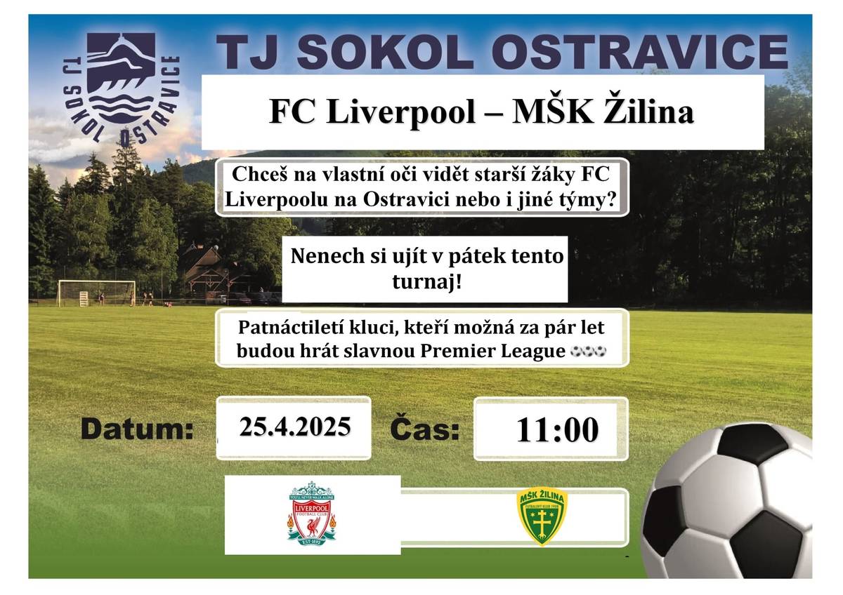 FC Liverpool v Ostravici - viz plakát.