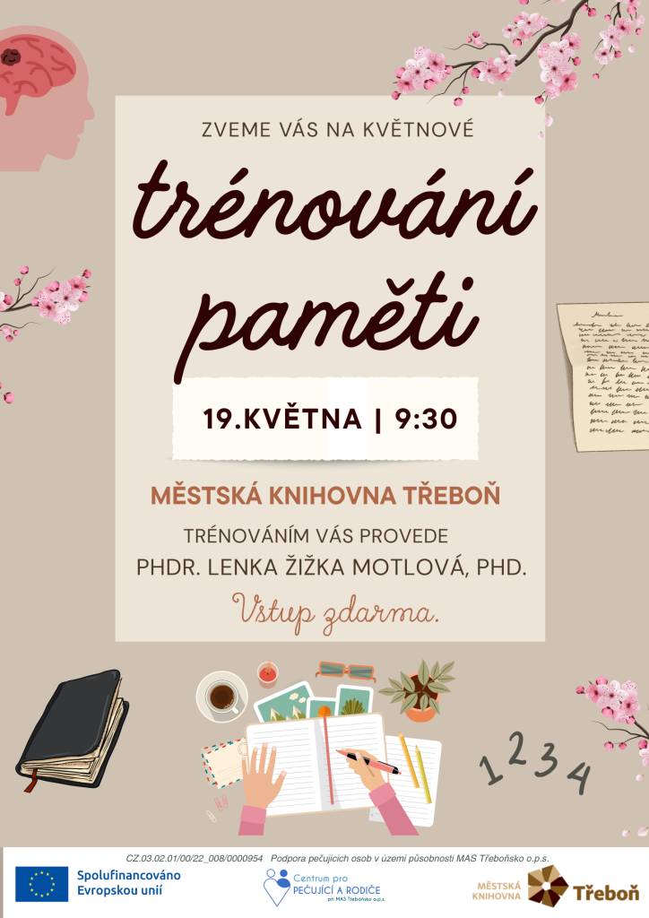 Program Centra pro pečující a rodiče na měsíc květen.