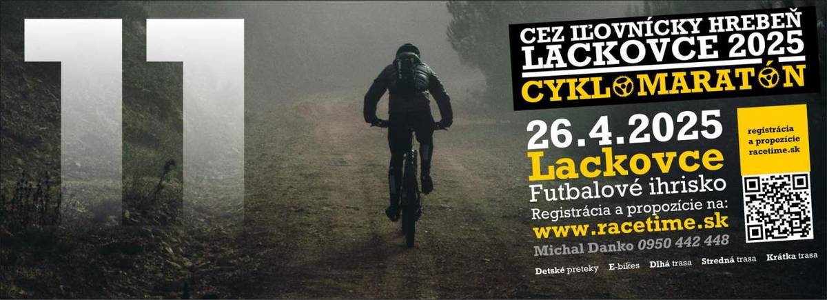 Laborecká MTB Lackovce o.z. pozýva všetkých na 11. ročník pretekov na horských bicykloch. Pridaj sa a zaži adrenalínovú jazdu cez nádhernú prírodu Iľovníckeho hrebeňa.  Miesto: Futbalové ihrisko Lackovce, okres Humenné  Dátum: 26.4.2025 (sobota)  Viac informácií v prílohe.