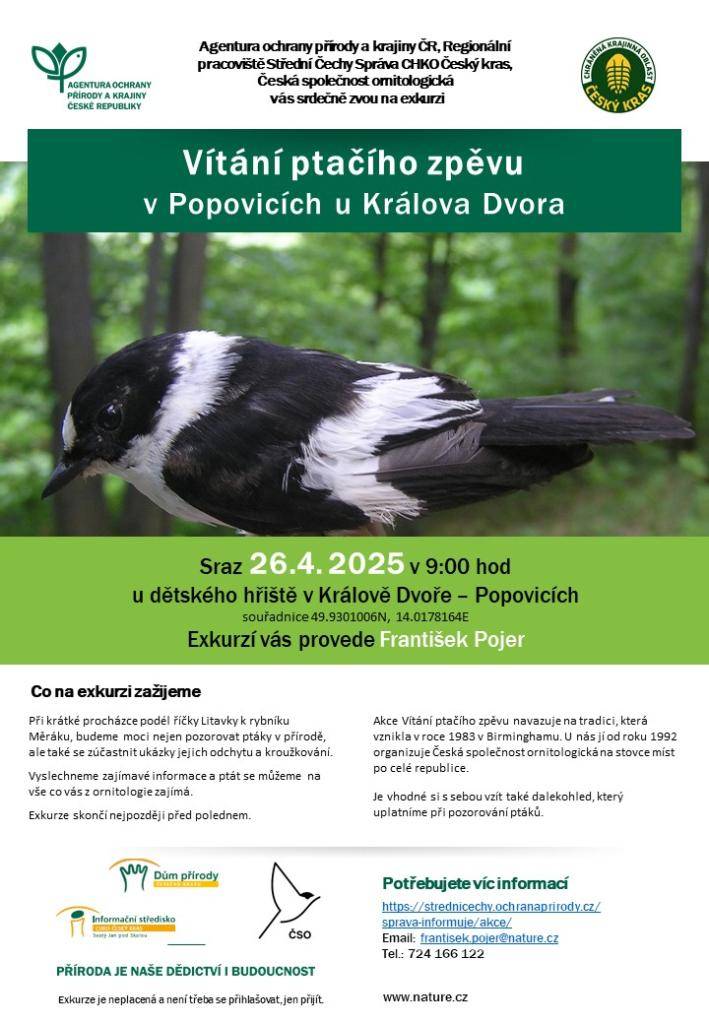 Vítání ptačího zpěvu v Popovicích u Králova Dvora