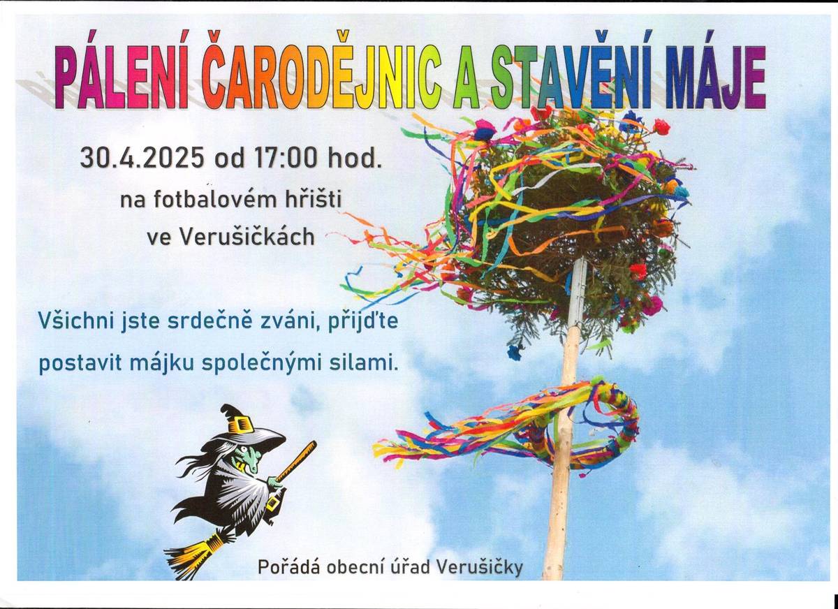 Pálení čarodějnic a stavění Máje