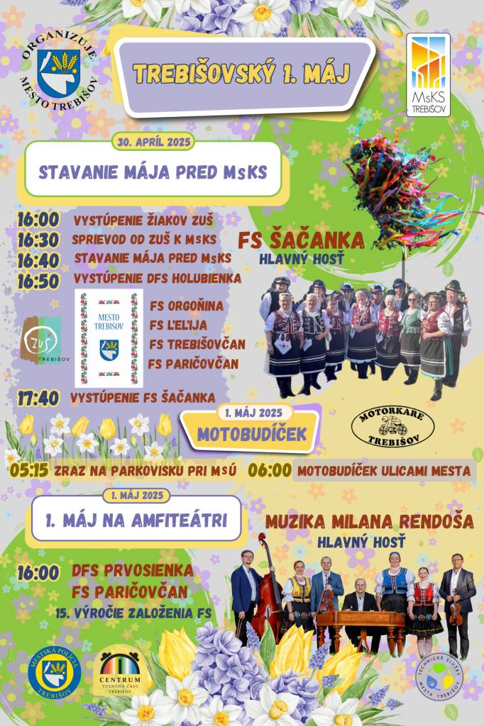 Trebišovský 1. máj - tradícia, hudba, motorky a spoločná oslava jari spájajúca všetky generácie.