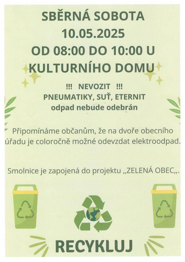 SBĚRNÁ SOBOTA
