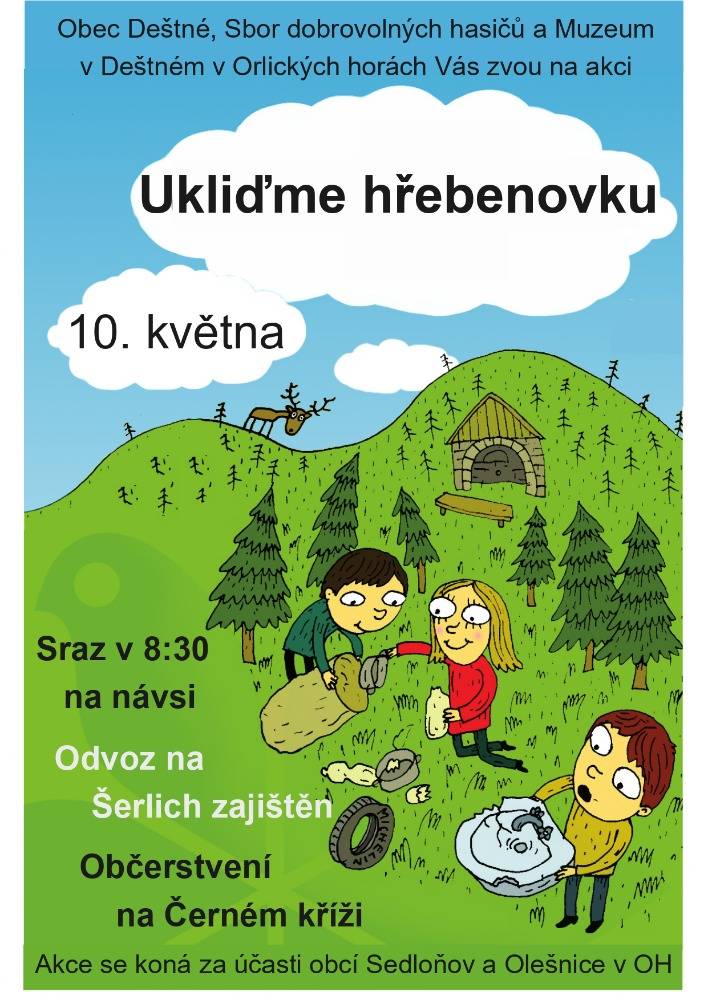 Sraz na návsi, odvoz na Šerlich zajiště