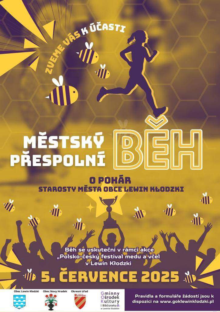 Běh se uskuteční v rámci akce "Polsko-český festival medu a včel"