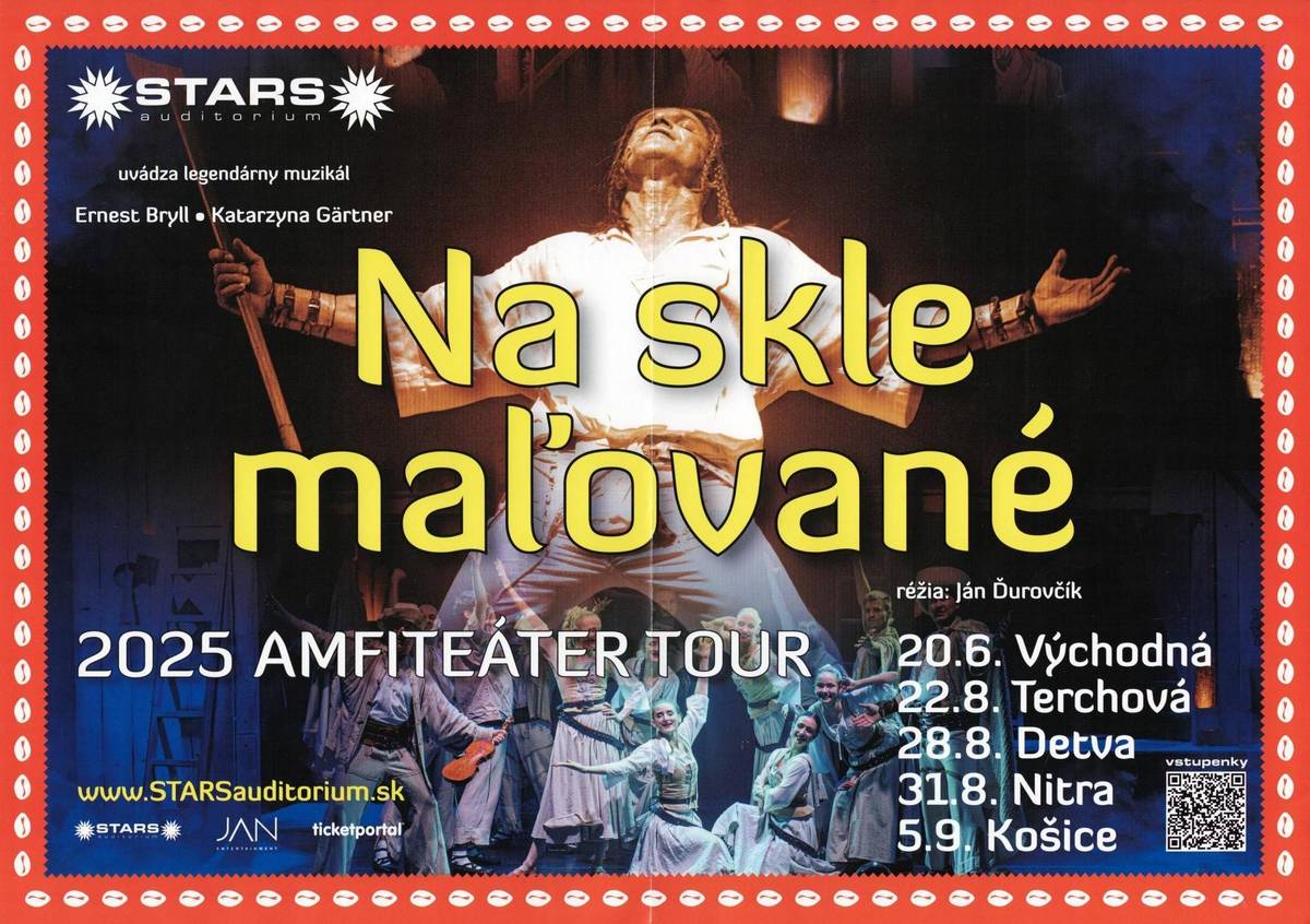 Na skle maľované - Amfiteáter tour - 2025 - pozvánka na muzikál