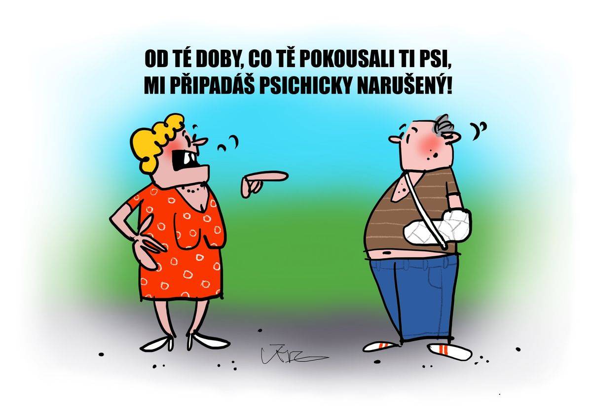 Psí zásah do psychiky.