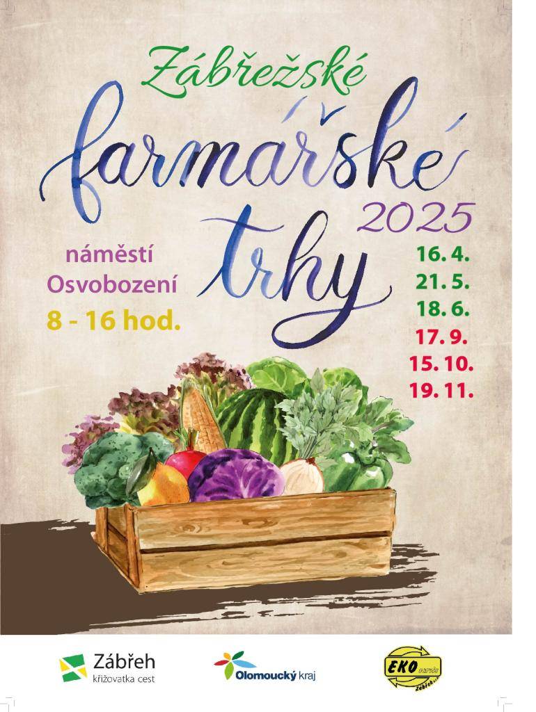 Město Zábřeh organizuje i letos farmářské trhy