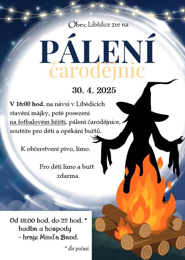 stavění májky a pálení čarodějnic