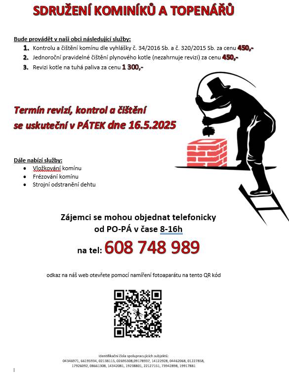 Termín revizí 16. 5. 2025