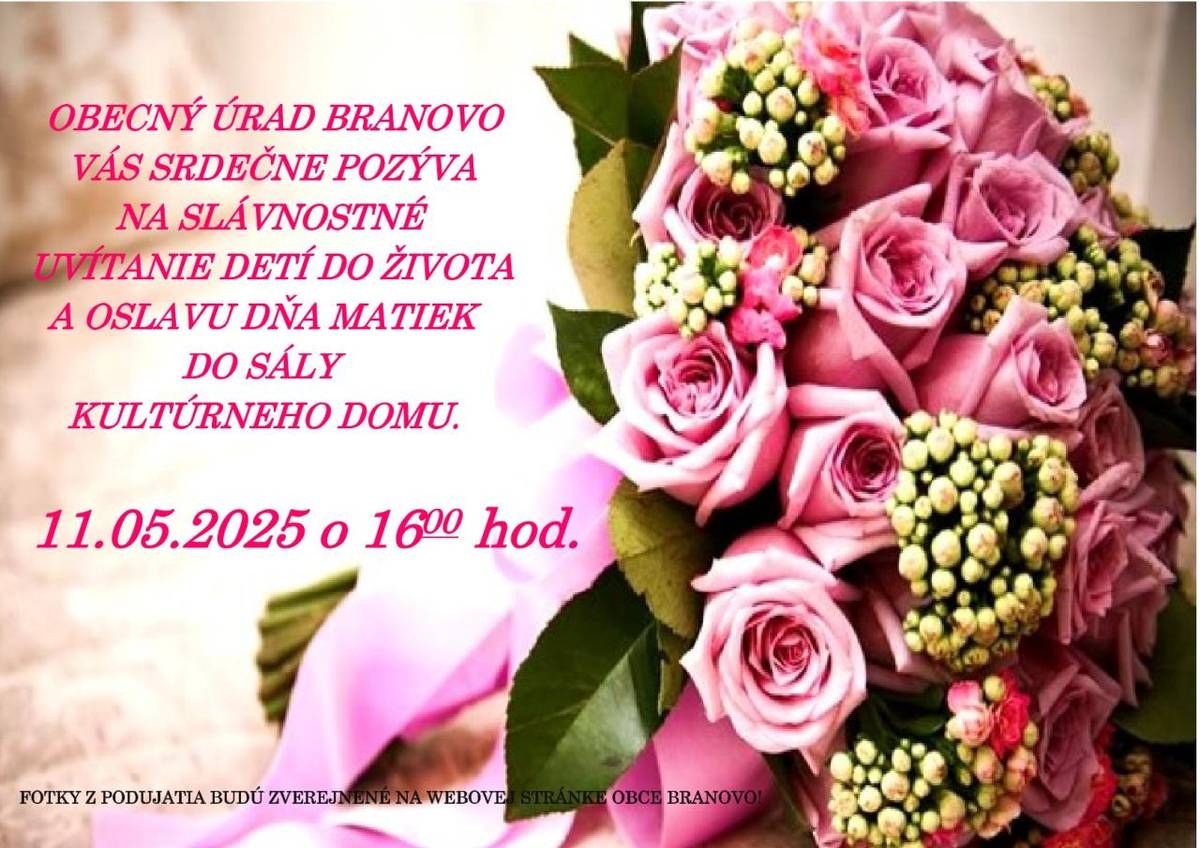 Deň matiek a uvítanie detí do života 2025