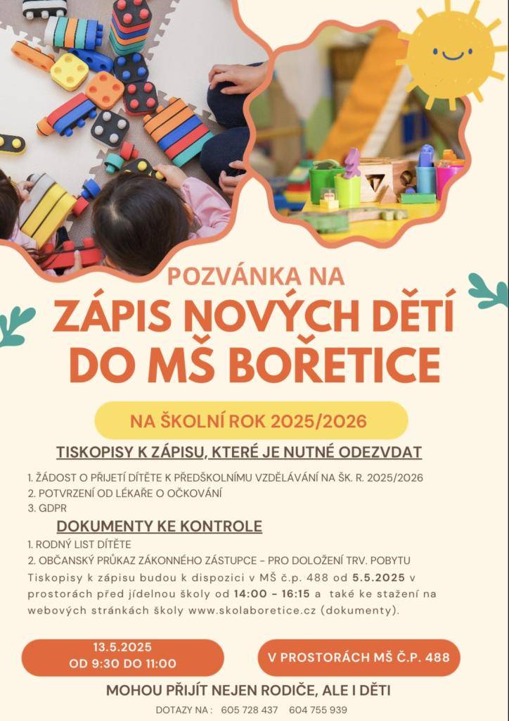 Zveme vás na zápis do školky!