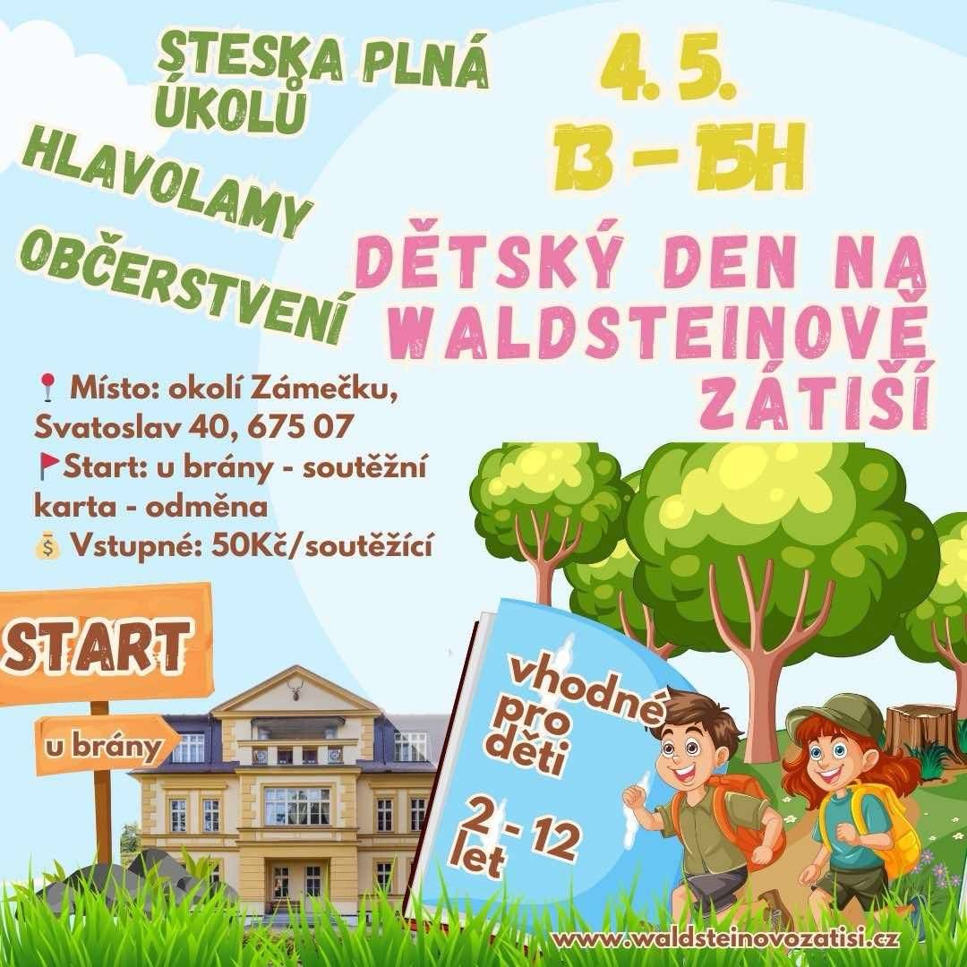 Pozvána na Dětský den v Zámečku Waldsteinovo zátiší.