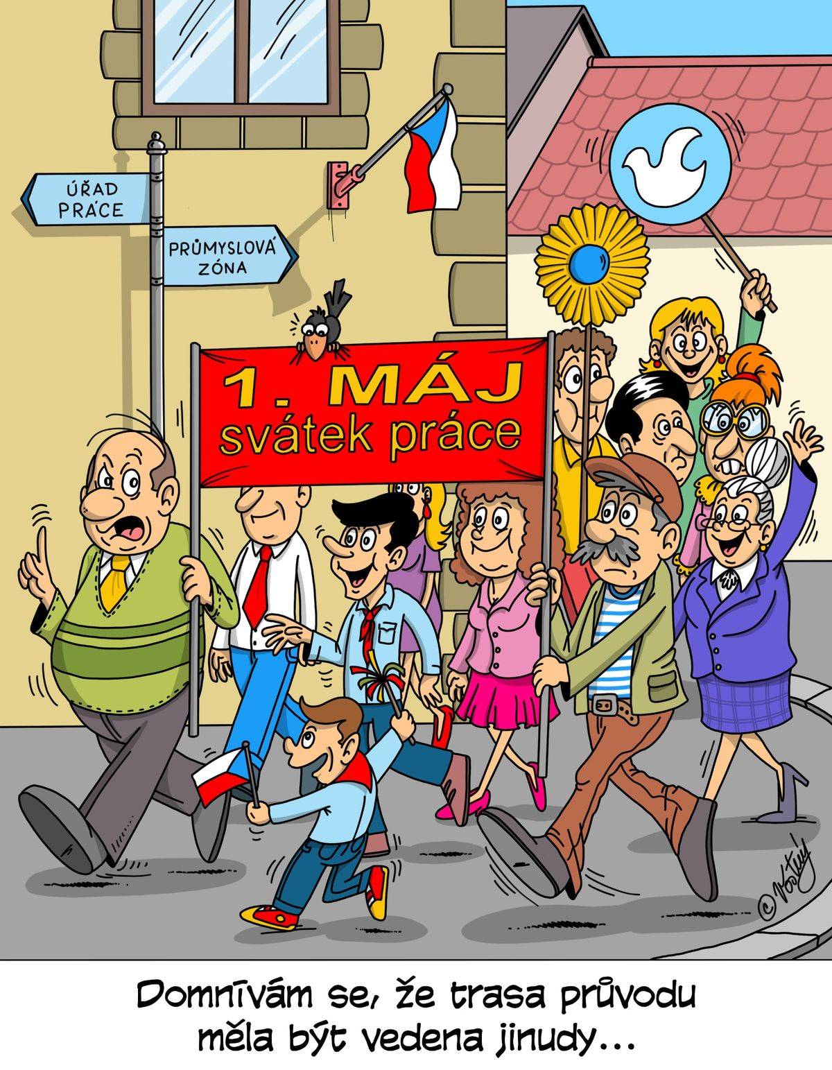 Trasa průvodu na 1. Máje se musí dobře naplánovat