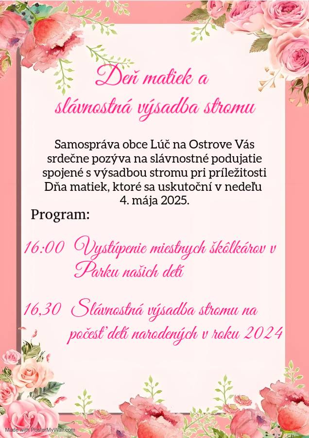 Deň matiek a výsadba stromu