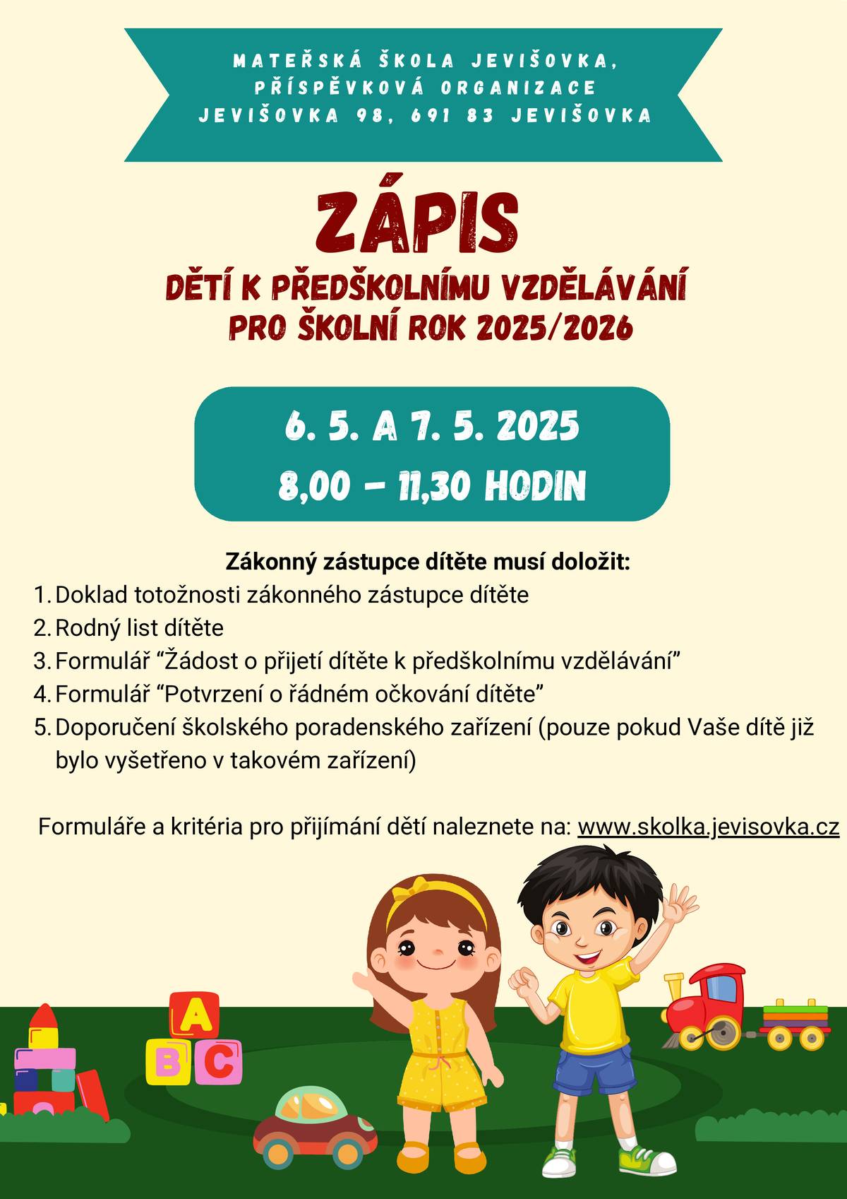 1/  Ředitelství Základní školy a mateřské školy Drnholec oznamuje, že přijme do pracovního poměru uklízečku do základní školy. Jedná se o pracovní poměr na celý úvazek s dělenou směnou. Pracovní doba je od 6.30 do 8.30 a od 12.00 do 18.00 hodin s nástupem od 1. června 2025. Požadujeme spolehlivost a bezúhonnost. Prosíme zájemce o zaměstnání, aby žádost s životopisem zaslali do 18. května 2025 na email hana.vlkova@zsamsdrnholec.cz nebo na adresu školy. V pracovní dny lze žádost přinést osobně  do kanceláře ZŠ Drnholec v době od  7.00 do 12.00 hodin.  2/  Oznamujeme občanům, že z důvodu dovolené bude obecní úřad v pátek 9. 5. 2025 uzavřen. V nutném případě volejte starostku obce.  3/  MUDr, Janošková oznamuje svým pacientům, že v pátek 9. 5. 2025 nebude ordinovat z důvodu dovolené.  4/  Místní knihovna připomíná čtenářům, že dnes od 15 do 17 h je pravidelné půjčování knih.