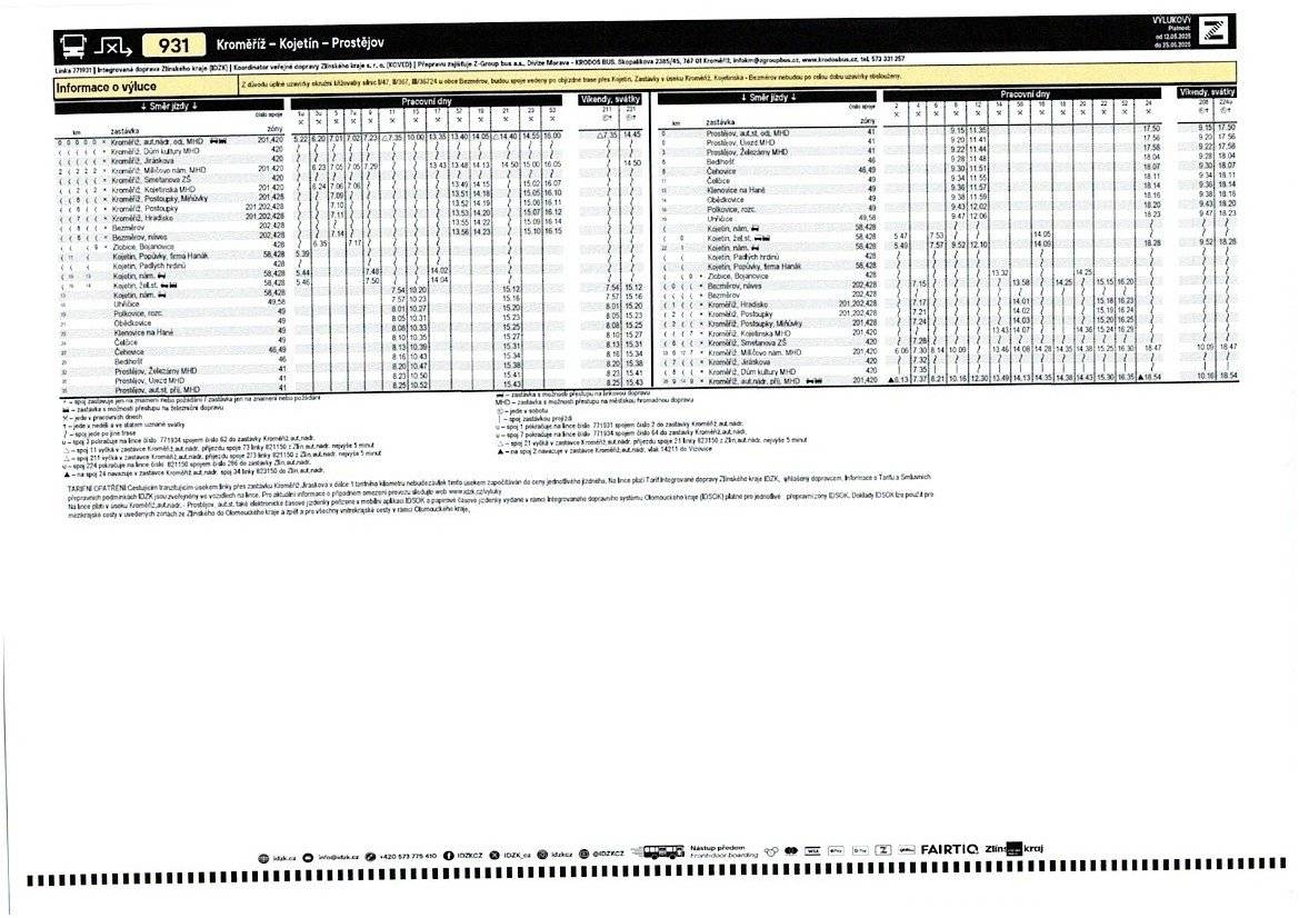 Z důvodu opravy kruhové křižovatky  z Bezměrova na Kojetín a silnice Bezměrov - kruhová křižovatka bude tento úsek silnice I/47 v době od 12.5.2025 do 25.5. 2025 uzavřen. Objízdná trasa do Kojetína je vedena přes Kroměříž a Chropyni.