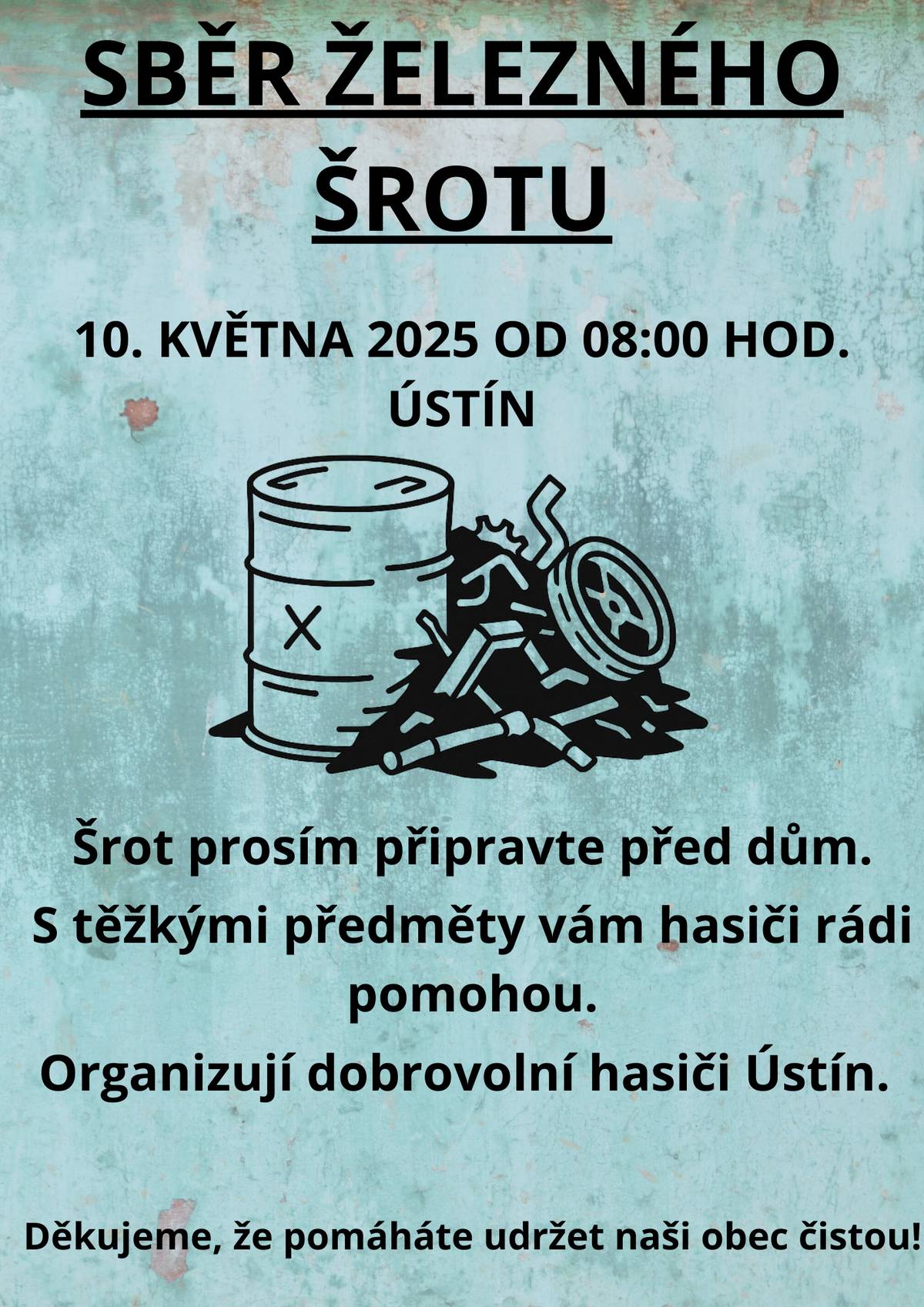 Pomozte hasičům i přírodě – zbavte se šrotu!