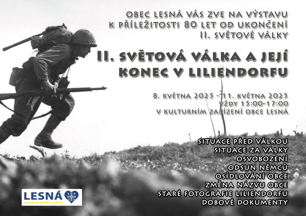 Zveme všechny na naši malou výstavu k výročí konce II. světové války