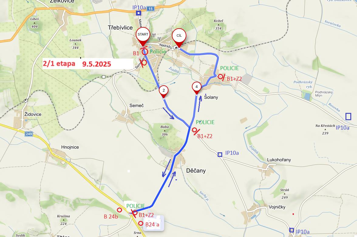 Z důvodu průběhu jedné z etap Závodu míru juniorů 2025 - časovky jednotlivců, bude v pátek 9. května 2025 přibližně od 8:00 do 13:00 hod. uzavřena silnice na trase Třebívlice - Děčany - Solany a zpět do Třebívlic. Přijďte fandit.