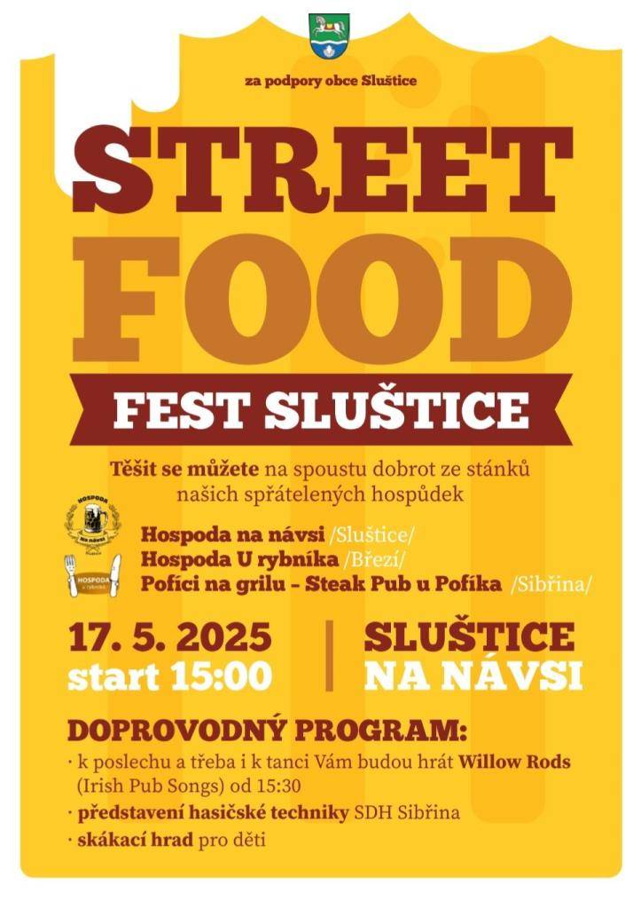 Sobota 17.5.2025, start v 15:00 hodin, u Hospody na návsi