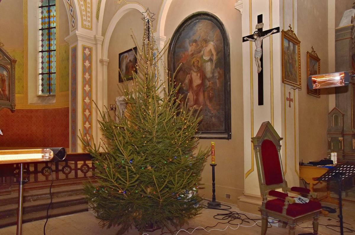 Vánoční zpívání v kostele sv. Vavřince 24. 12. 2024.   foto J. Nový