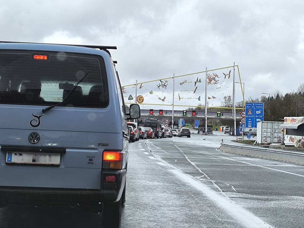 Na slovinsko-rakouském přechodu u Mariboru se tvoří fronty i mimo sezonu.