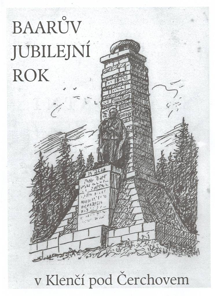 Městys Klenčí pod Čerchovem si bude připomínat 100. výročí úmrtí spisovatele Jindřicha Šimona Baara.
