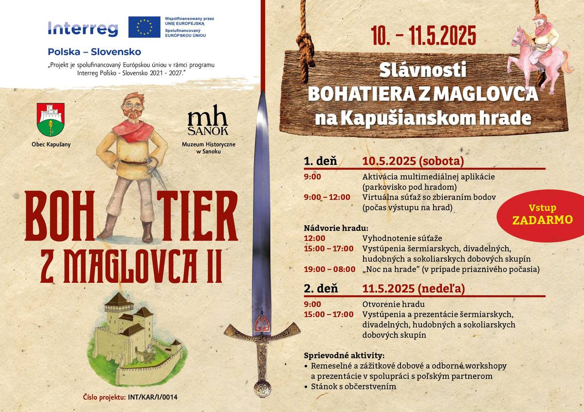 Víkendové Slávnosti Bohatiera z Maglovca na Kapušianskom hrade