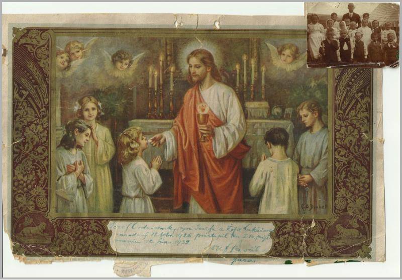 Fotografie pôvodných obyvateľov obce Dvorce