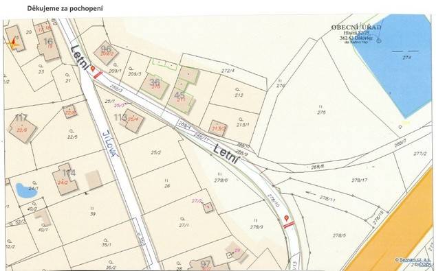 Upozorňujeme, že Letní ulice bude od 13. do 16. května 2025 NEPRŮJEZDNÁ (viz mapka), a to z důvodu výkopových prací. Objízdná trasa povede Jílovou ulicí.  Děkujeme za pochopení.