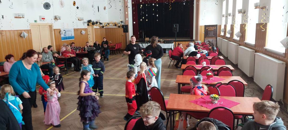 Dne 16.2.2025 se uskutečnil tradiční maškarní karneval pro děti.
