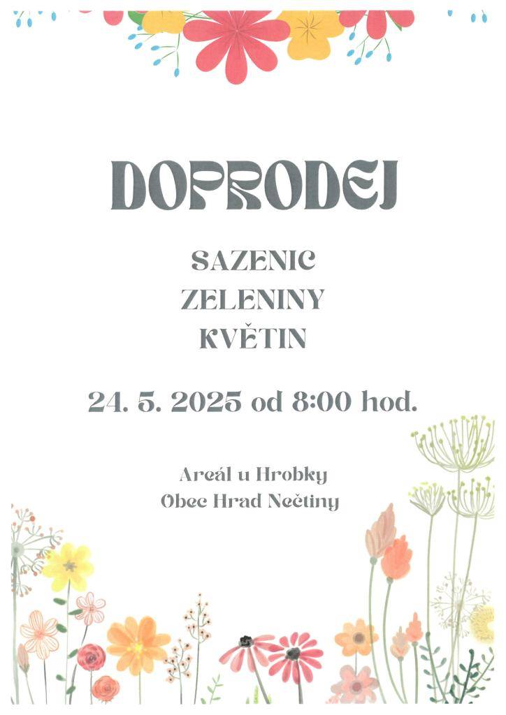 24.05.2025 od 8:00 hodi
