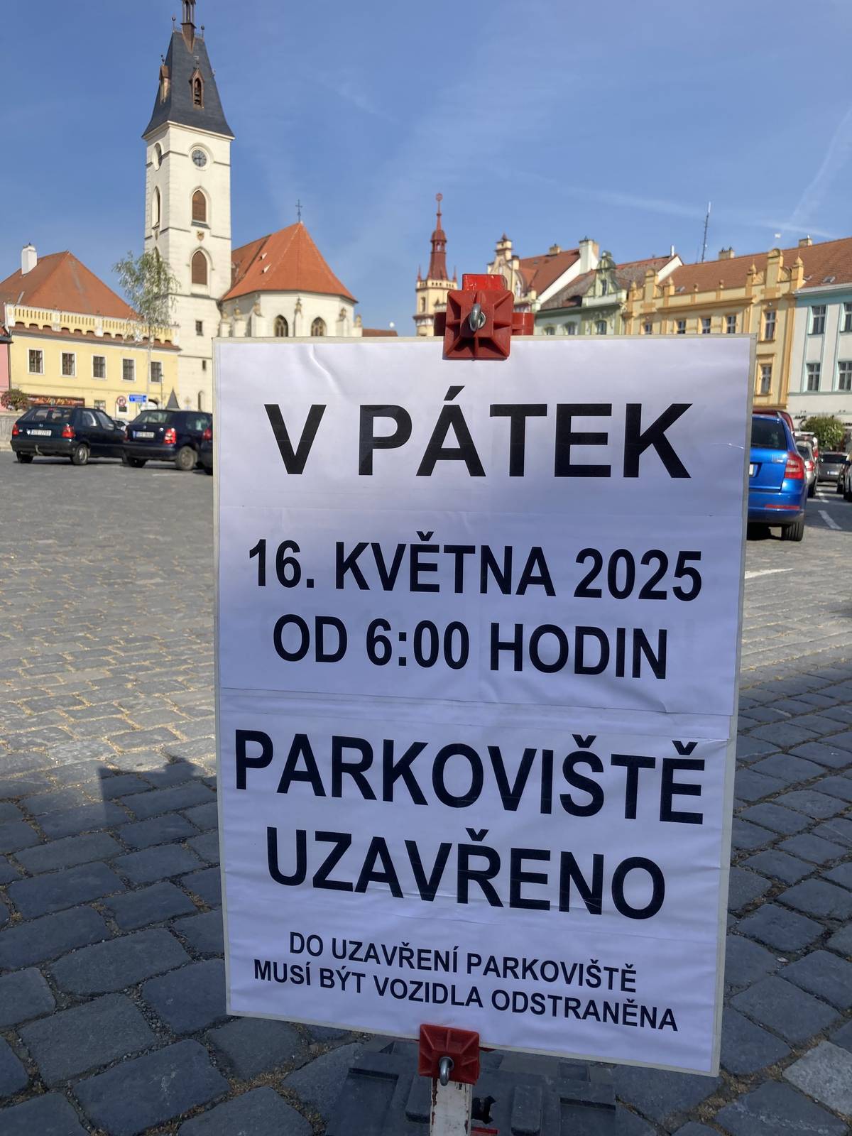 V pátek 16. května 2025 od 6:00 hodin dojde k uzavření parkoviště na náměstí Svobody. Důvodem uzavírky je konání akce VRD.