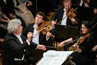 Zahajovací koncert Pražského jara 12. května 2025. Mou vlast pod taktovkou šéfdirigenta Semjona Byčkova hrála Česká filharmonie.