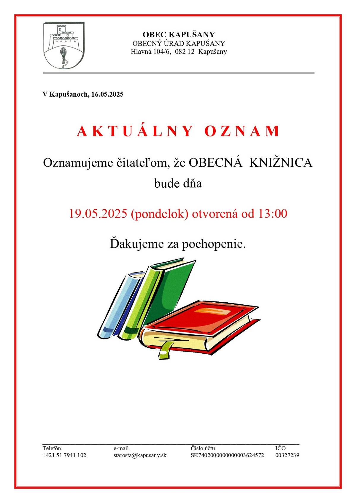 Obecná knižnica Kapušany