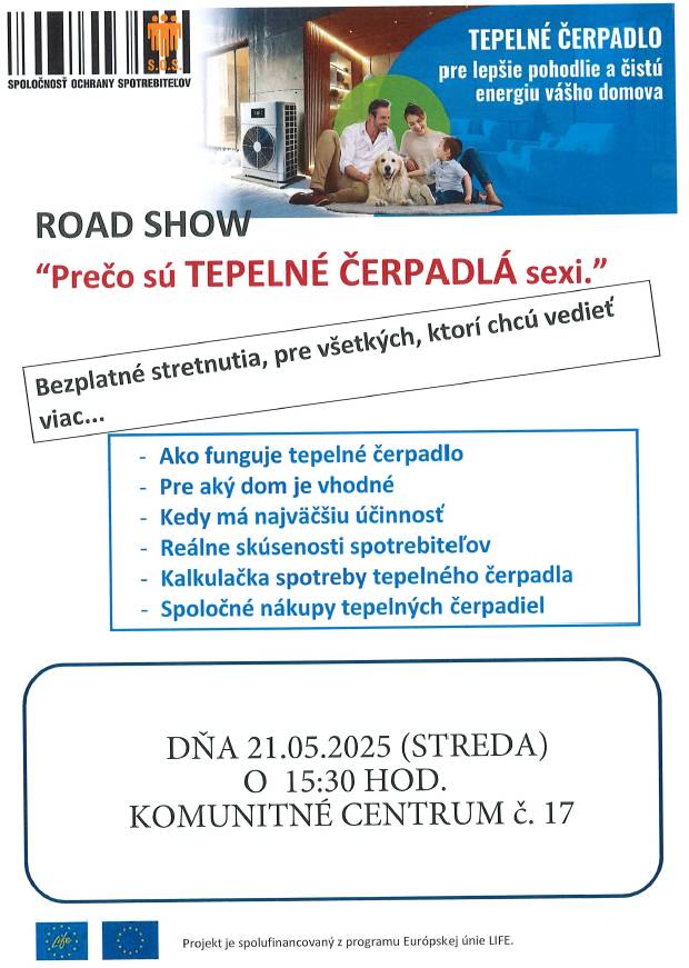 Pozývame občanov na prednášku o tepelných čerpadlách