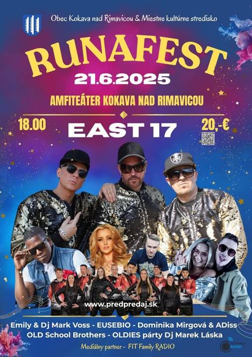 Obec Kokava nad Rimavicou pozýva na koncert a oldies party DJ Mareka Lásku, ktoré sa bude konať dňa 21. 06. 2025 od 18:00 hod. na amfiteátri v Kokave nad Rimavicou.