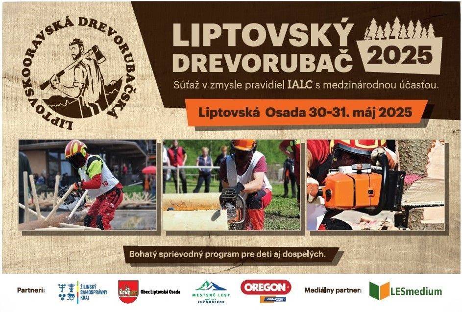 LIPTOVSKÝ DREVORUBAČ 2025  30.-31.2025  Liptovská Osada
