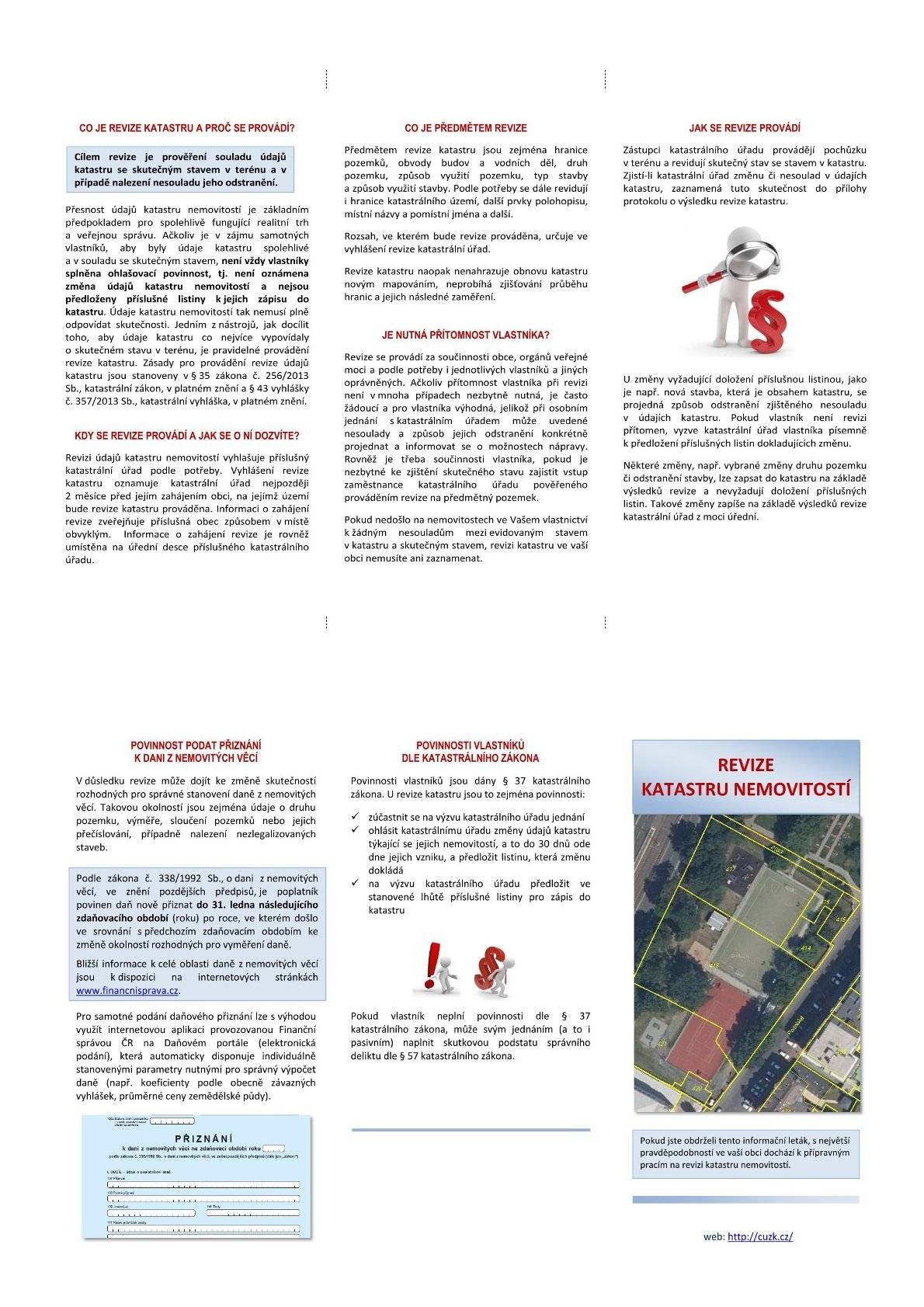 Revize katastru v obci Velenice