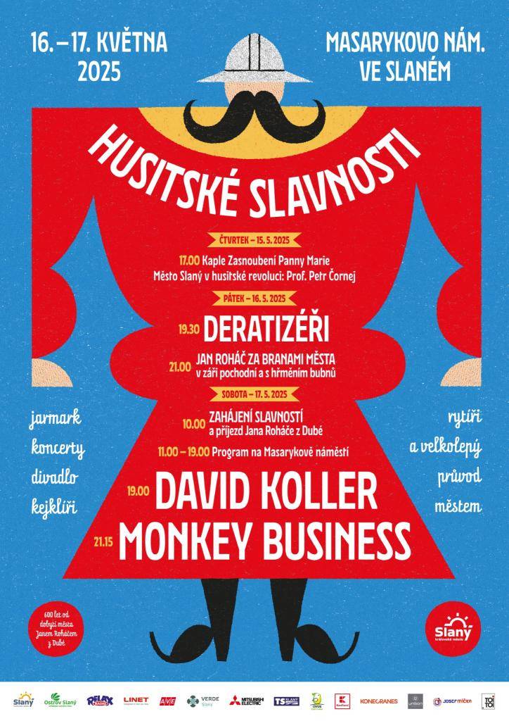 Město Slaný vás zve na tradiční Husické slavnosti 2025, tentokrát je možné využít speciální vlakový spoj.