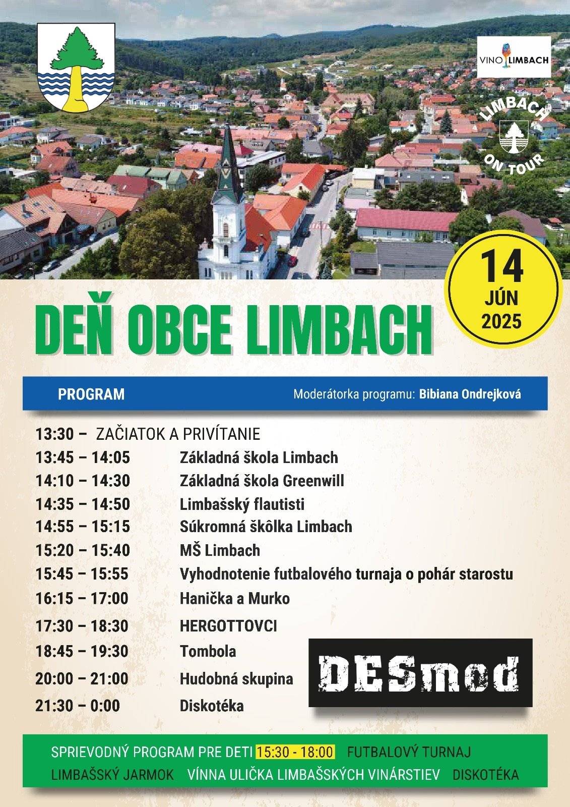 Srdečne vás pozývame na Deň obce Limbach, ktorý sa uskutoční 14.júna 2025 (sobota).