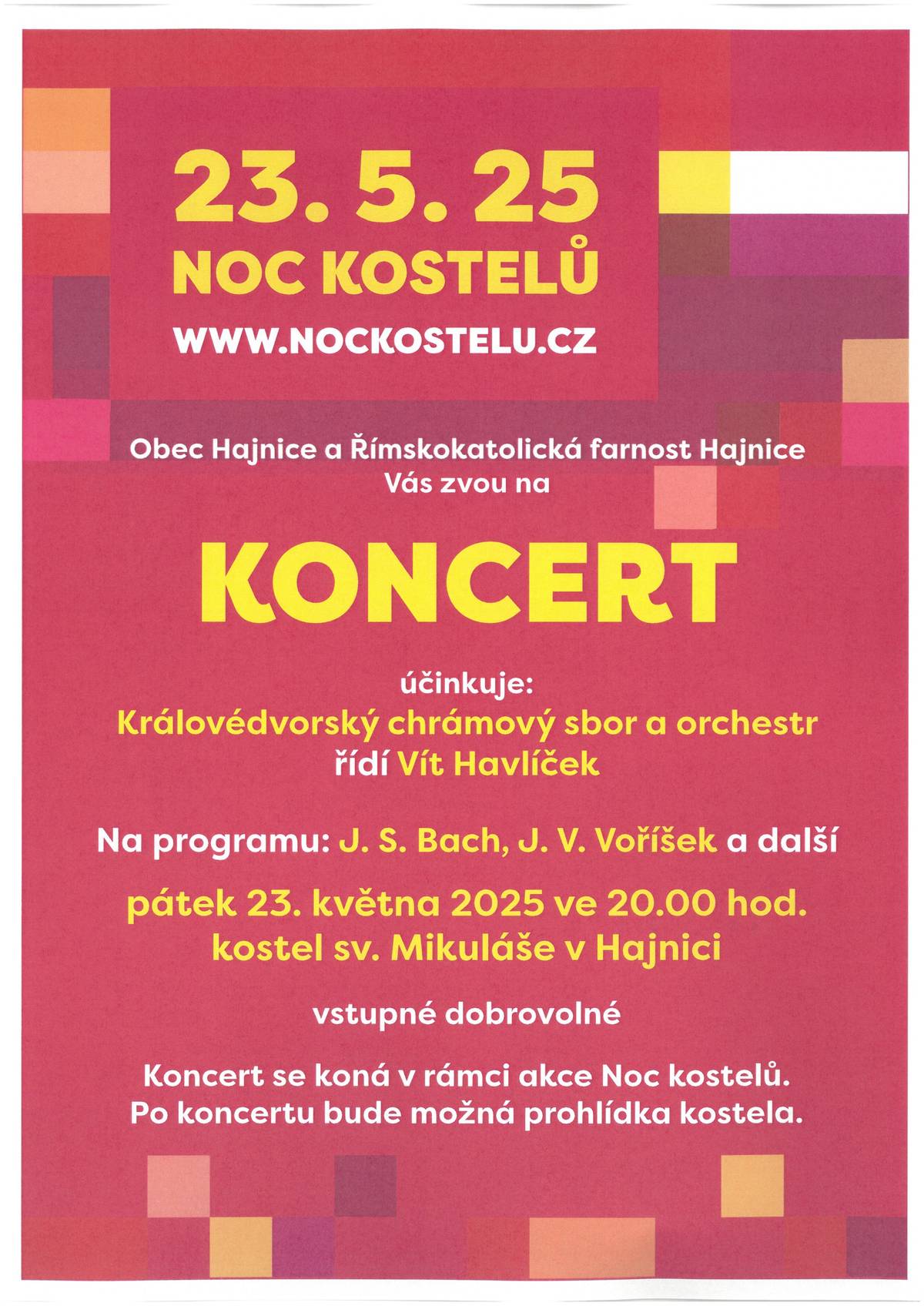 Noc kostelů - koncert v kostele sv. Mikuláše v Hajnici