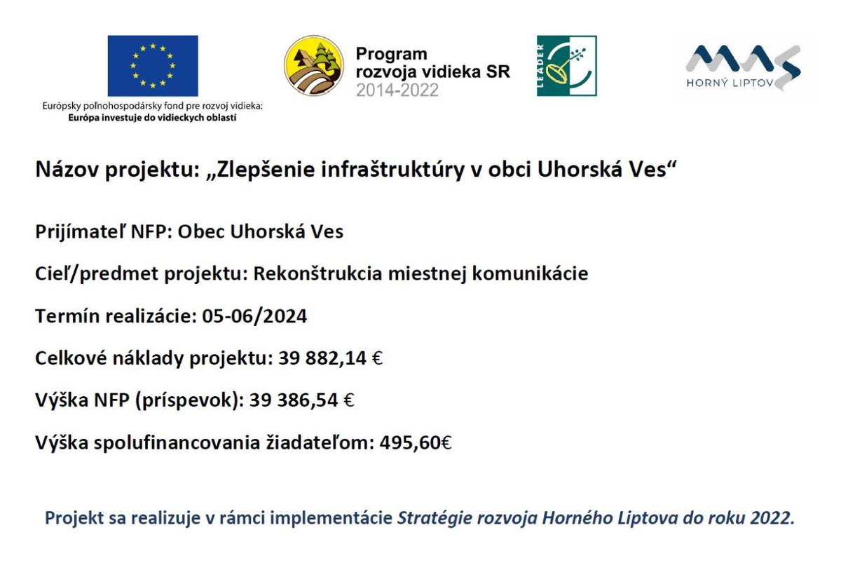 Rekonštrukcia miestnej komunikácie