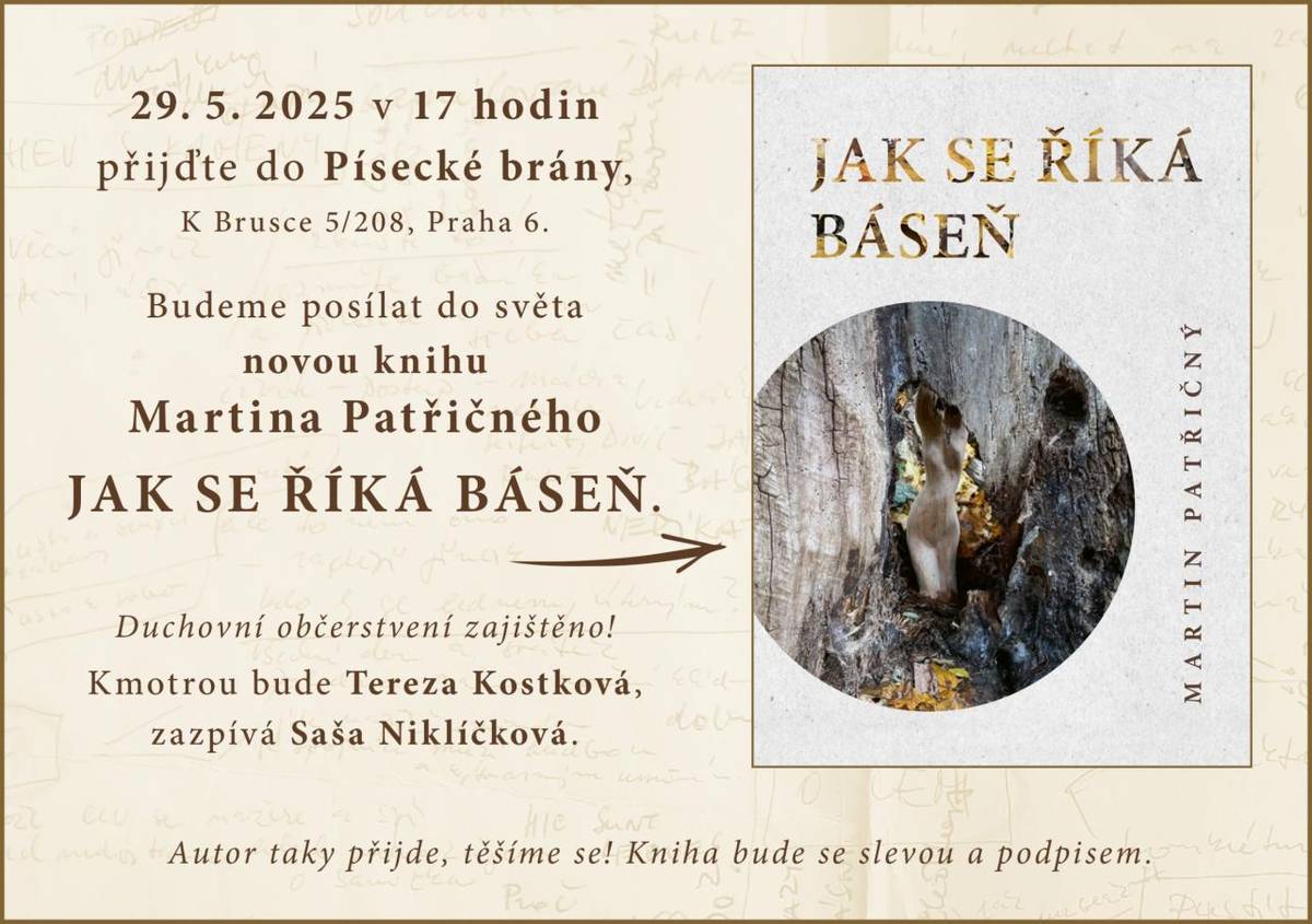 29. 5. 2025 v 17 hodin přijďte do Písecké brány