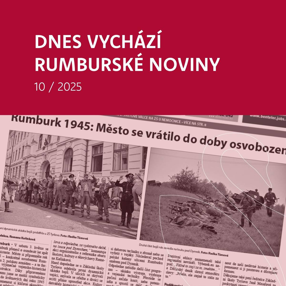 Dnes vychází další vydání Rumburských novin! Neváhejte a pořiďte si nové číslo plné zajímavostí a aktualit z našeho města.