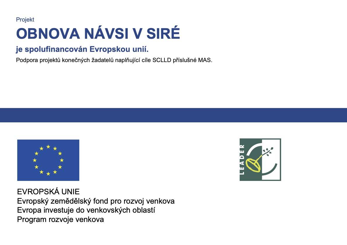 Plakát - Projekt OBNOVA NÁVSI V SIRÉ